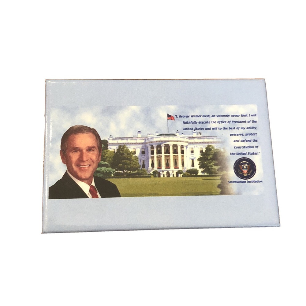 George Bush Presidential Oath White House Magnet 3" x 2"